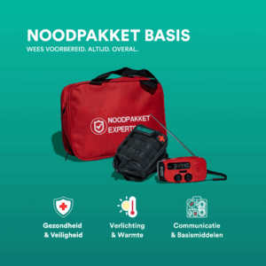 Noodpakket basis | 3-in-1 EHBO, noodradio & survivalset