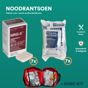 Noodrantsoen Pakket – 1 week (voedsel + water)