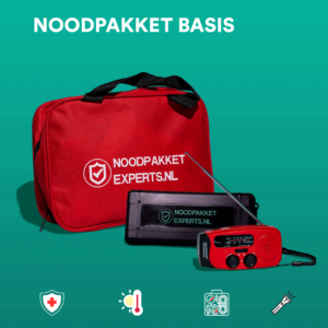 Noodpakket Basis | 3-in-1 EHBO, noodradio & survivalset